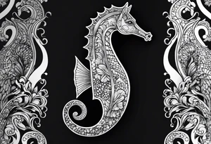 sea horse tattoo idea