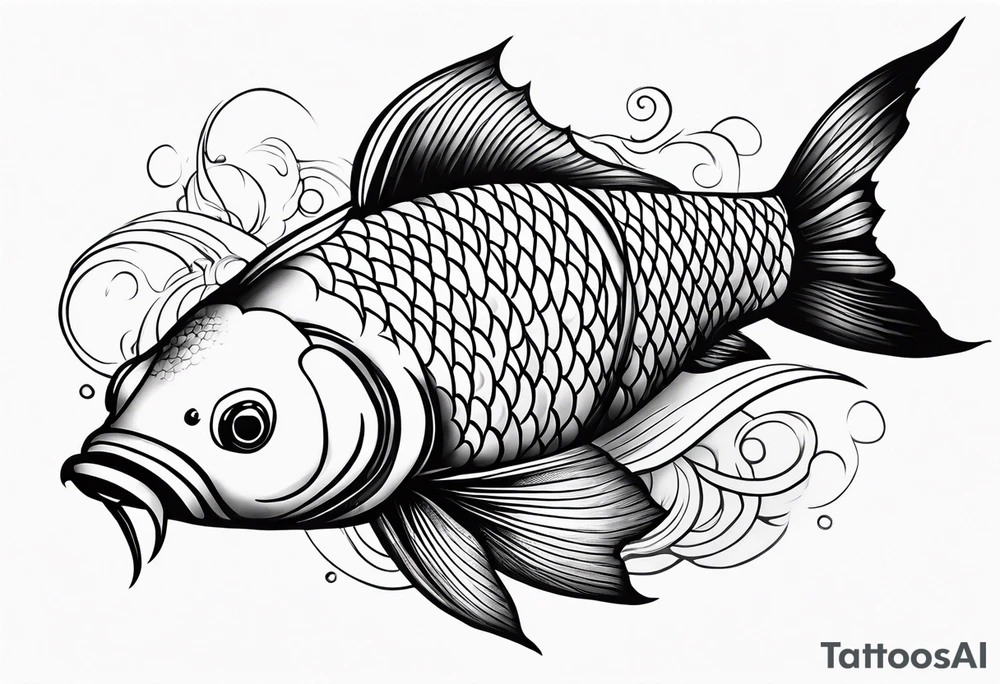 Koi fish tattoo idea