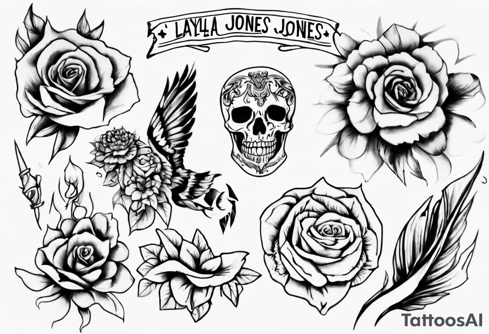 Layla Jones 4ever and always tattoo idea