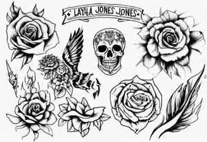 Layla Jones 4ever and always tattoo idea