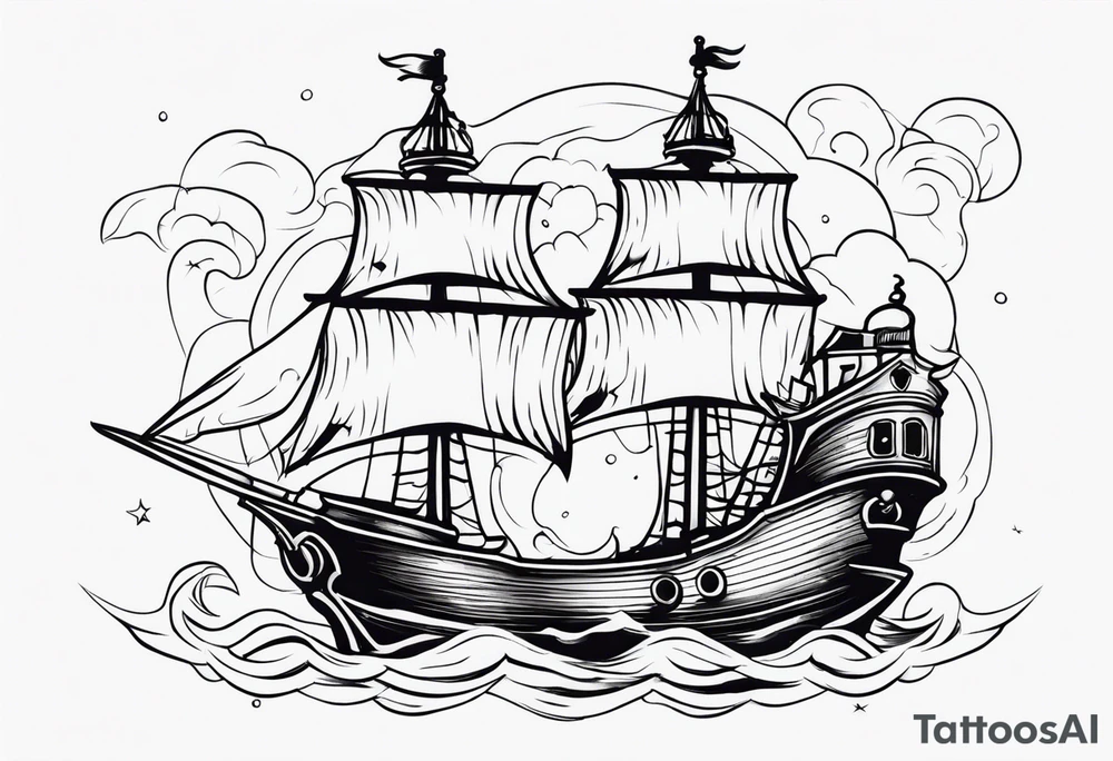 old school pirate tattoo tattoo idea