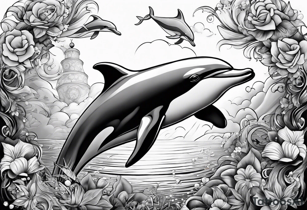 dolphin tattoo idea