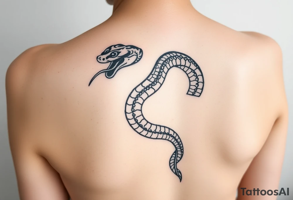 Snake rebirth Javanese spiritual 
Kris tattoo idea