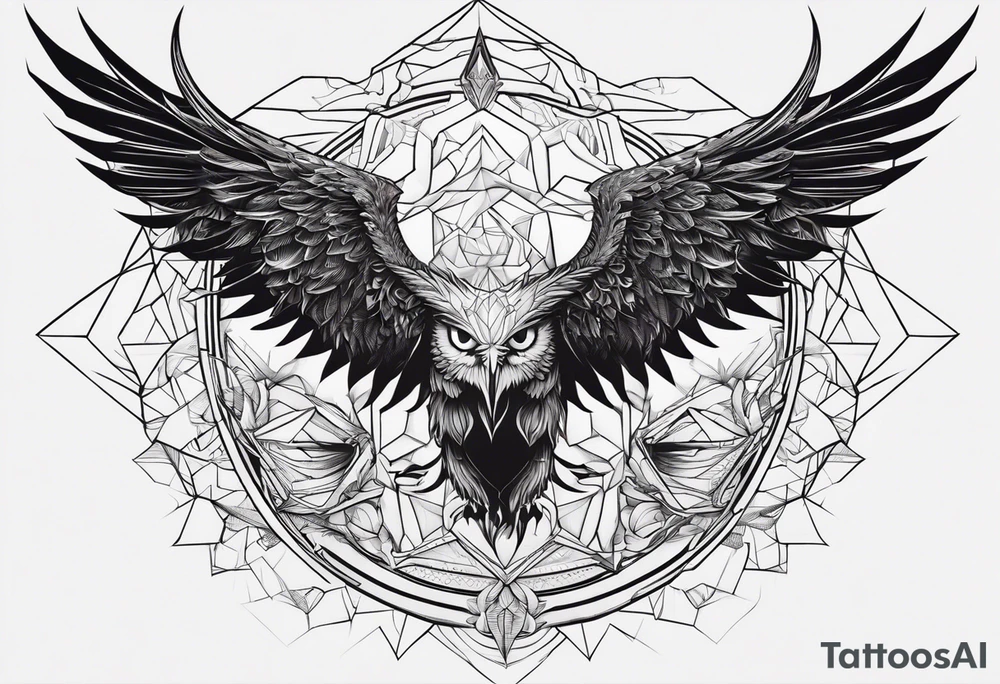 Lucifer com asas de morcego tattoo idea