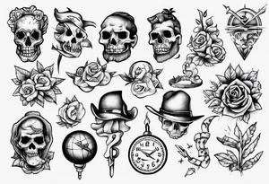 Make any sketch in the style of Saylor Jerry tattoo idea