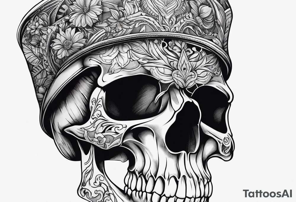 Skull tattoo idea