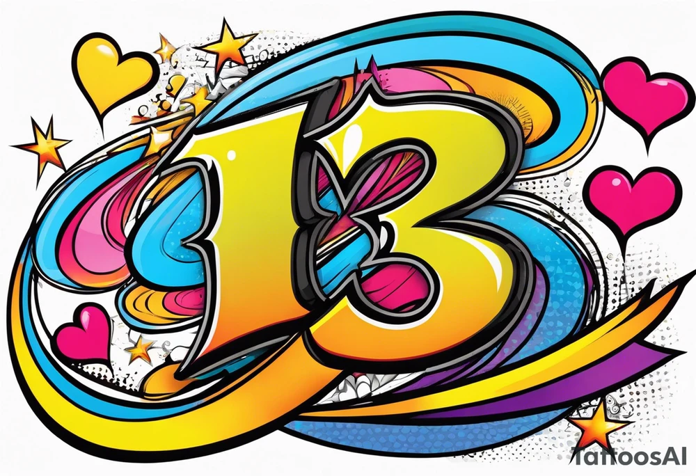 number "13" tattoo idea