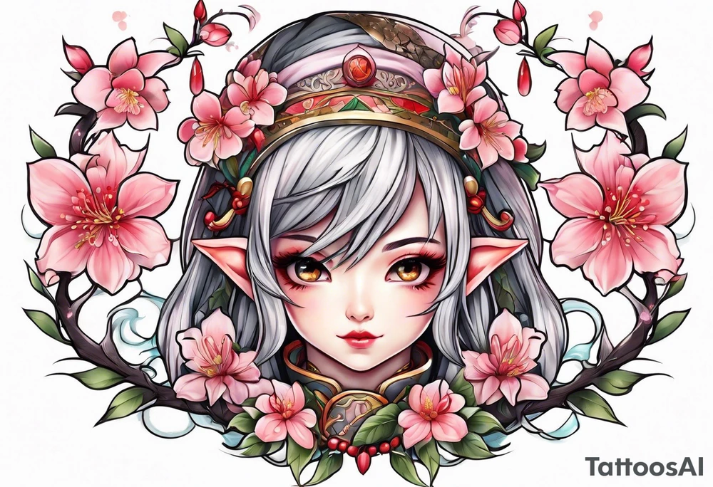 Sakura elf tattoo idea