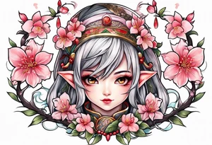 Sakura elf tattoo idea