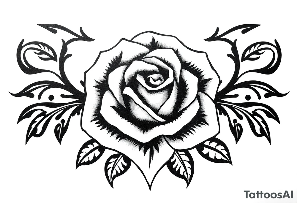 Rose tattoo idea