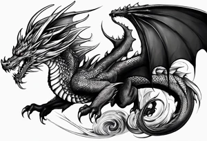 dragon tattoo for a shoulder tattoo idea