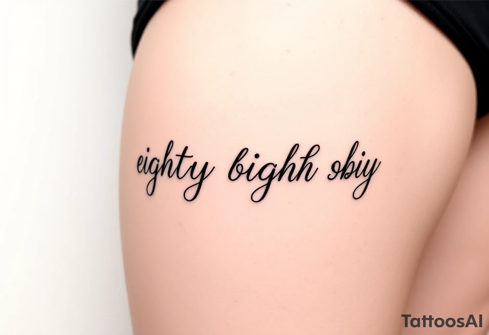 eighty eight baby tattoo idea