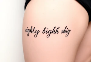 eighty eight baby tattoo idea