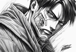 Levi attack on titan tattoo idea