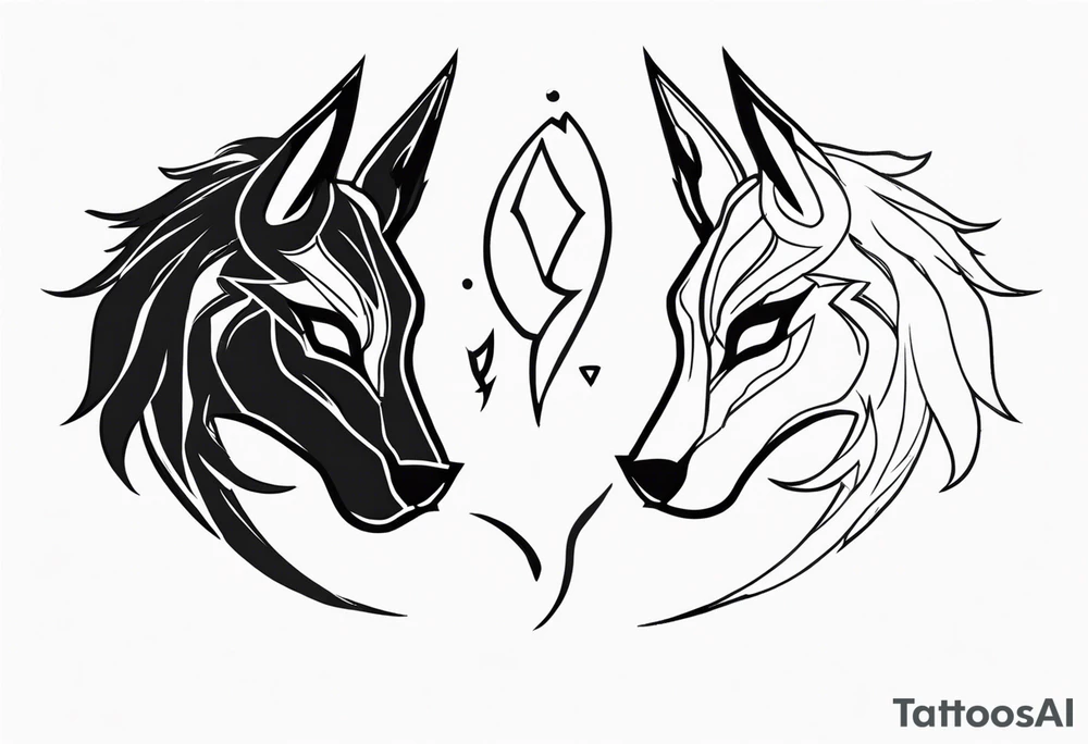 kindred from league of legends tattoo idea