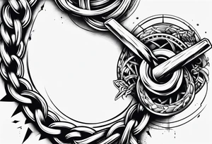 tattoo broken chain tattoo idea