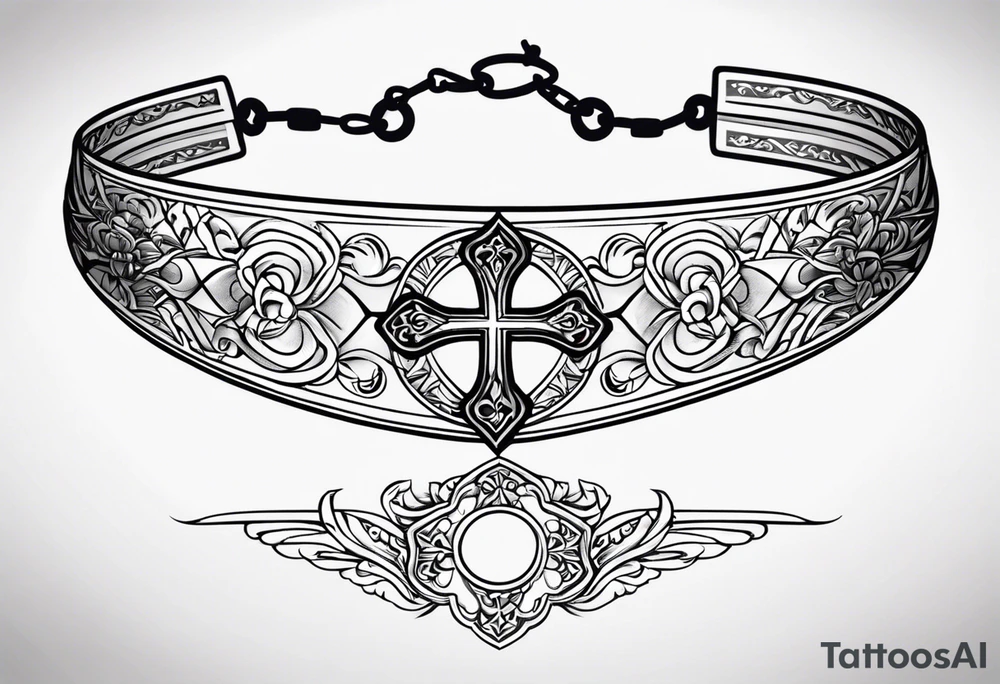 Bracelet with cross make it Coptic tattoo and simple tattoo idea