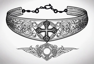 Bracelet with cross make it Coptic tattoo and simple tattoo idea