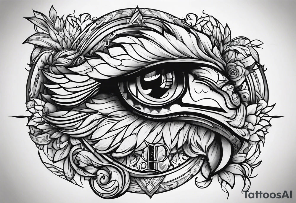 I want the name "Drew" tattoo idea