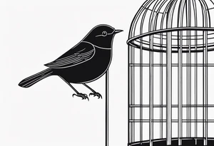 Bird in a Cage tattoo idea