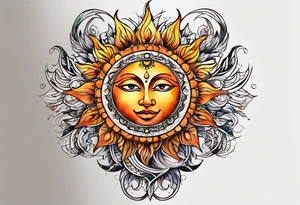 sun tattoo idea