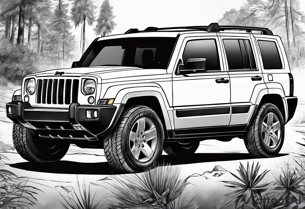 Jeep commander tattoo idea