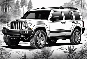 Jeep commander tattoo idea