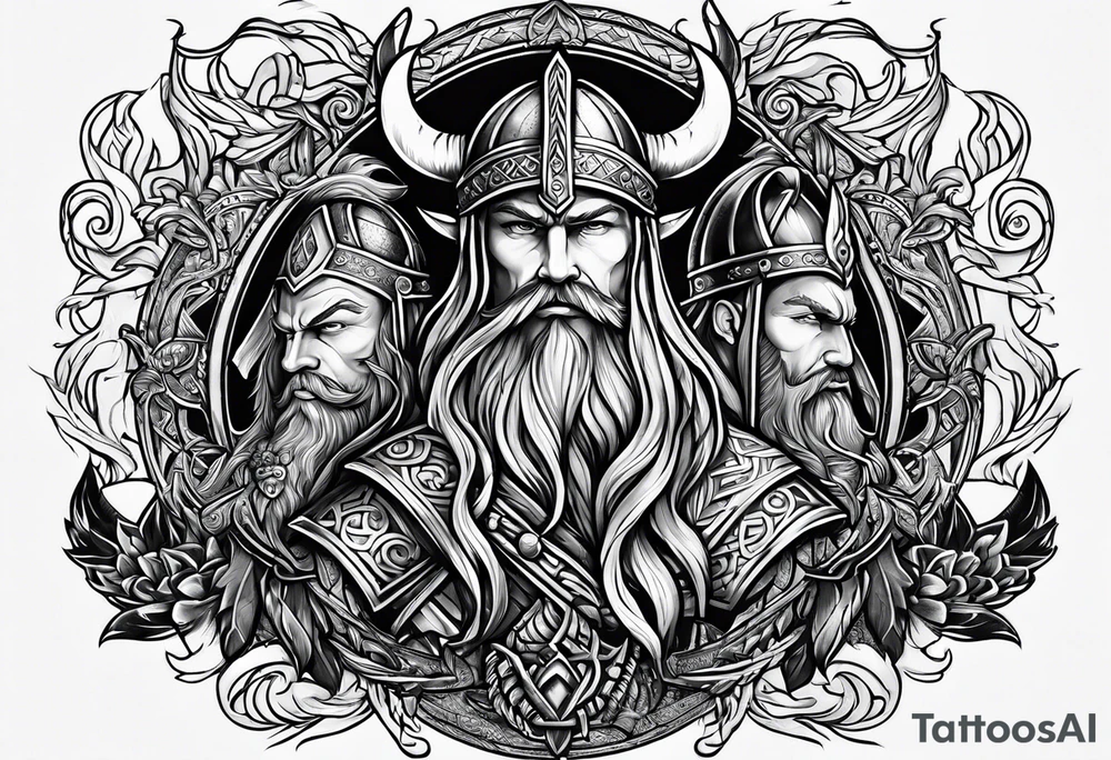 viking friendship tattoo idea tattoo idea