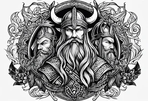 viking friendship tattoo idea tattoo idea