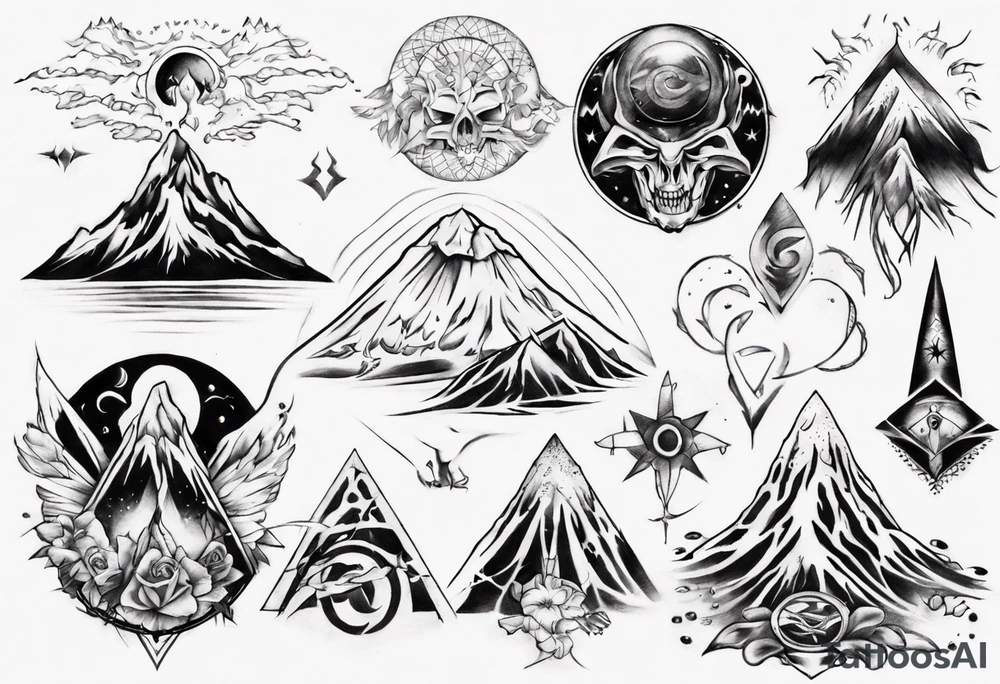 mt taranaki tattoo idea