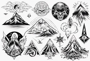 mt taranaki tattoo idea