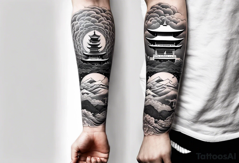 Reincarnation long forearm tattoo tattoo idea