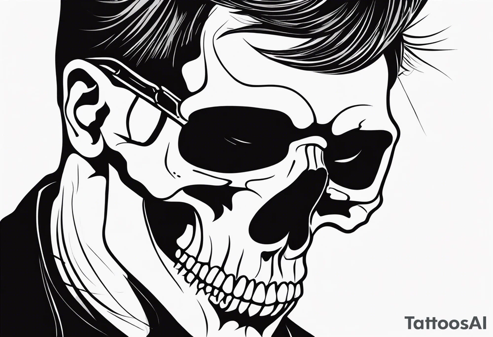 Skull Illustration tattoo idea