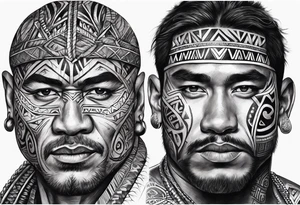 Maori man tattoo idea