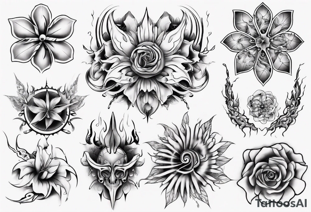 flower tattoo idea