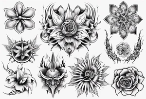 flower tattoo idea