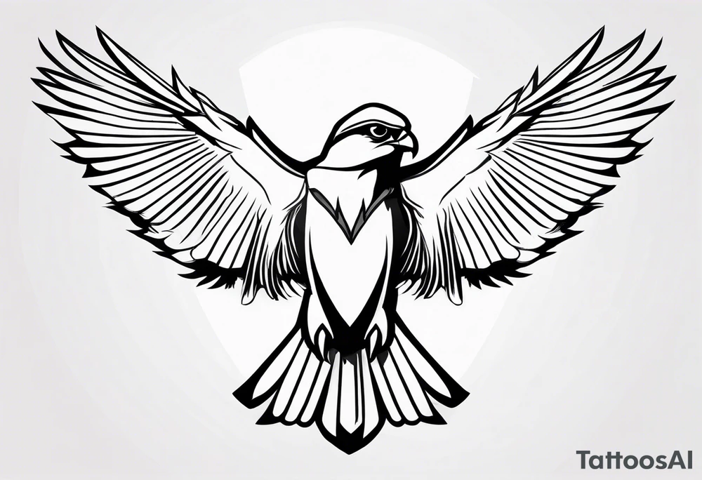 Fierce Falcon tattoo idea