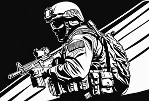 US SOLDIER tattoo idea