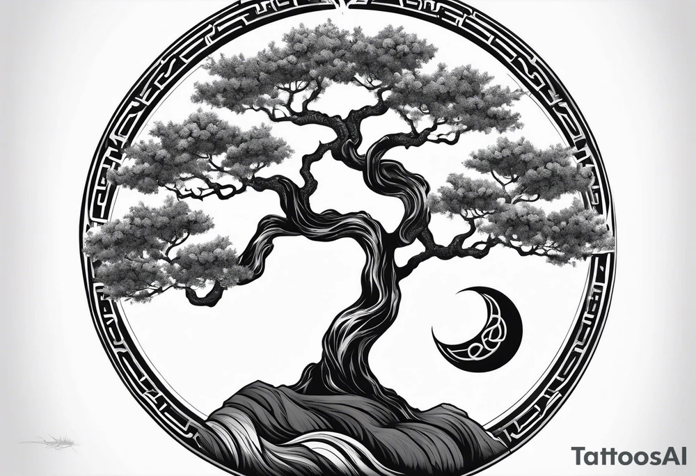 Joshua yin and yang tree tattoo idea