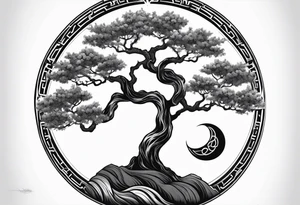 Joshua yin and yang tree tattoo idea