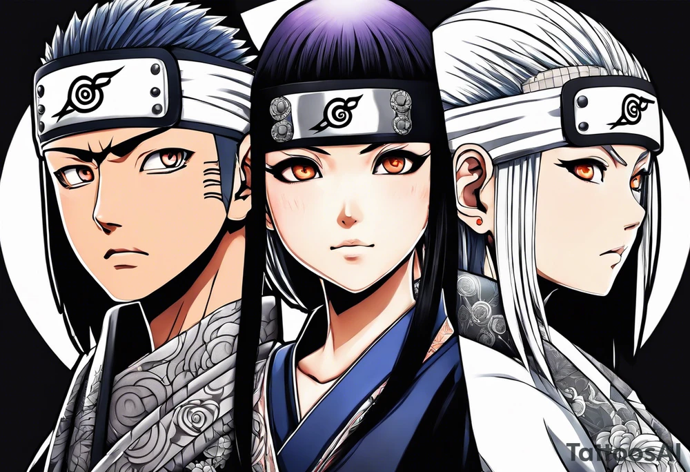 Hinata and hanabi from Naruto tattoo idea