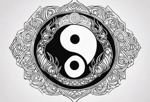 Yin yang Scorpio leo scorpio tattoo idea