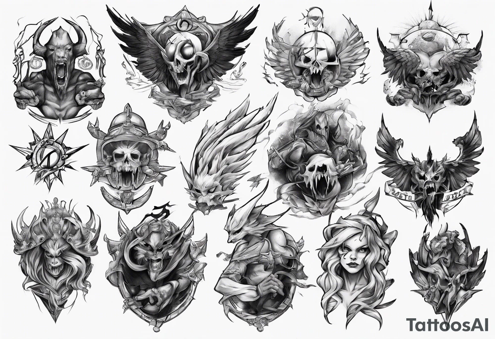 Battle of destiny tattoo idea