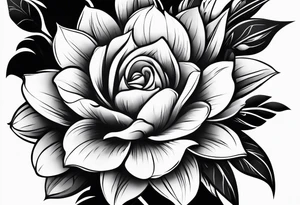 flower tattoo on back tattoo idea