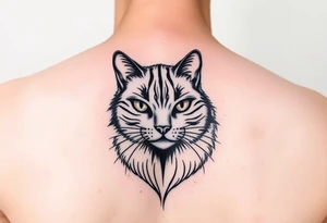 black cat tattoo idea
