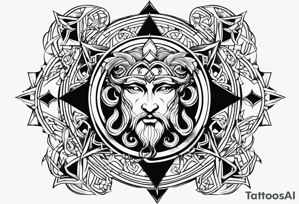 chaos greek god symbol tattoo idea