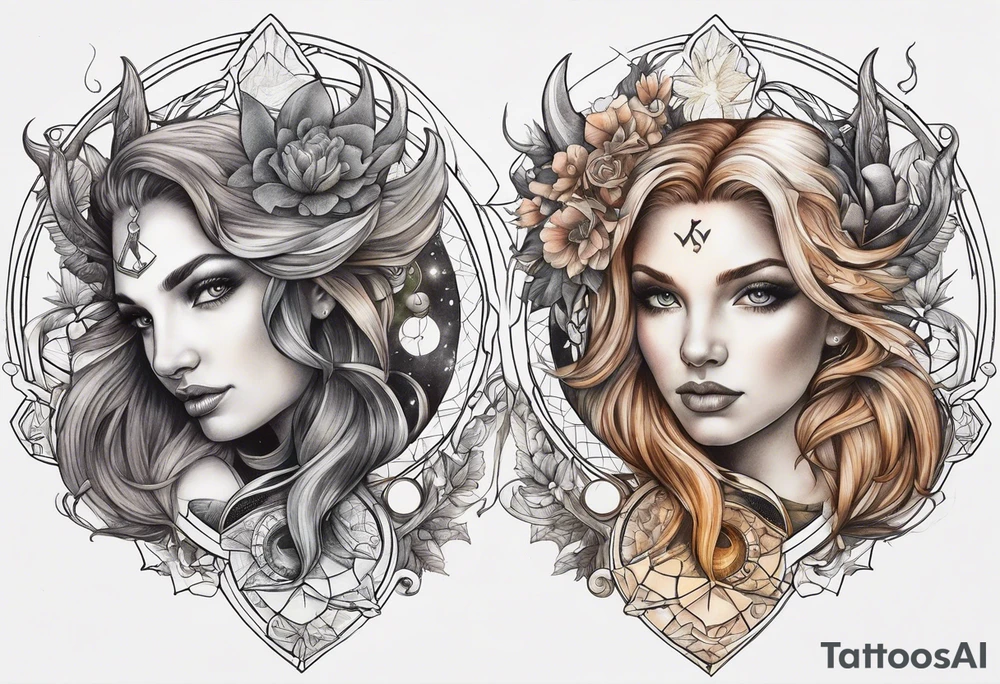 gemini, capricorn, cancer tattoo idea