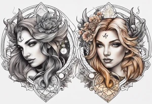 gemini, capricorn, cancer tattoo idea