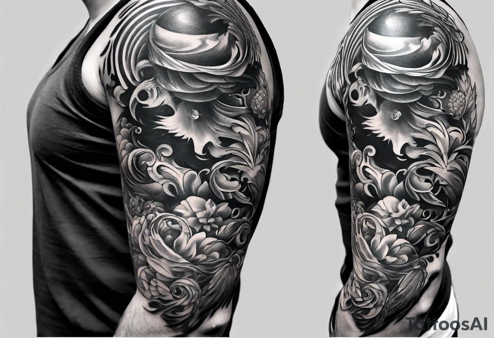PTSD sleeve tattoo idea