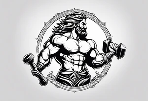 Hephaestus swinging a hammer tattoo idea